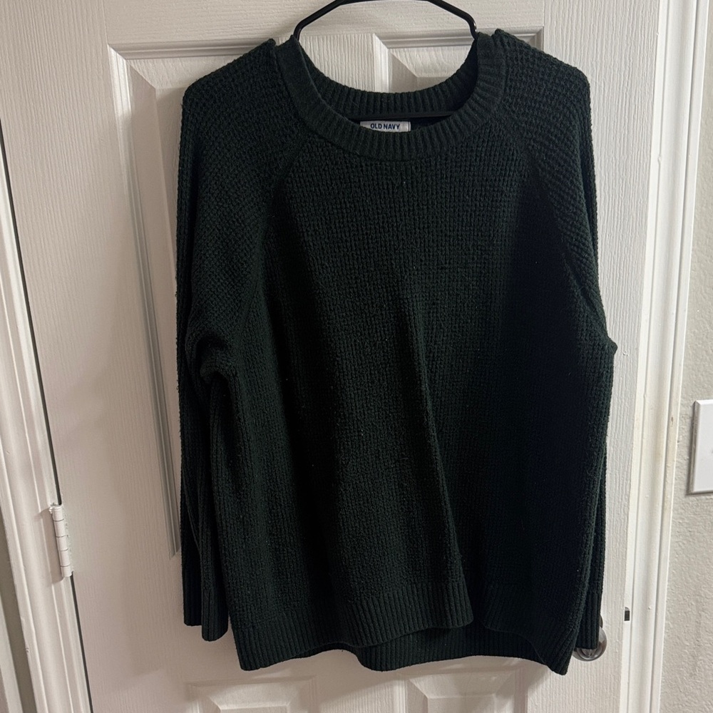 Old Navy Deep Green Knit Sweater